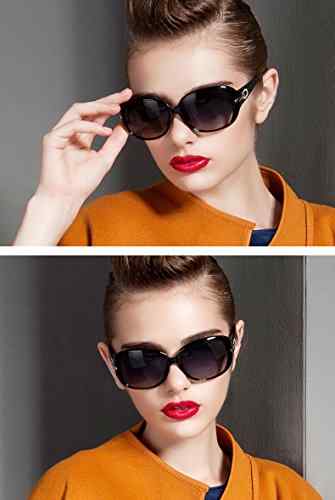 Blasea UV400 Plaid oversize 60mm polarisierte Sonnenbrille Damen -