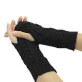 Bluelans® Strick Armstulpen Pulswärmer fingerlos Handschuhe Damenhandschuhe Winterhandschuhe Fäustlinge Fausthandschuhe -