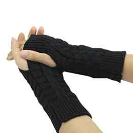 Bluelans® Strick Armstulpen Pulswärmer fingerlos Handschuhe Damenhandschuhe Winterhandschuhe Fäustlinge Fausthandschuhe -