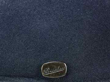 Borsalino Molinetto Flatcap Schirmmütze aus Haarfilz – blau -
