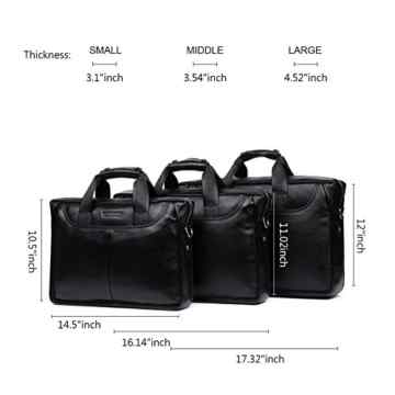 BOSTANTEN Herren Leder Aktentasche Laptoptasche Schultertasche Henkeltasche Designer Tasche -