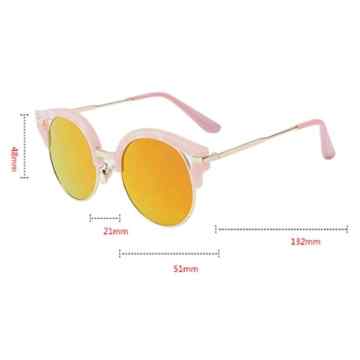 Botetrade Damen arbeiten runde Sonnenbrille Multi Color Punkte Brillen UV400 Shades -