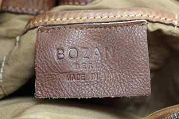 Bozana Bag Rene cognac Italy Designer Damen Handtasche Schultertasche Tasche Schafsleder Shopper Neu -