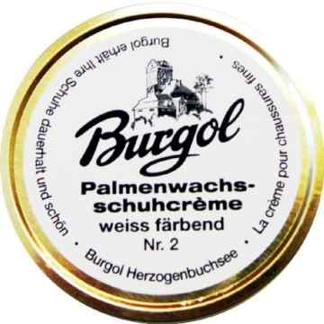 Burgol Palmenwachsschuhcreme weiss färbend -
