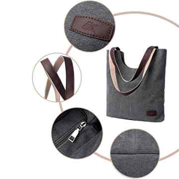 Butterme Frauen Damen lässige Vintage Leinwand Tagesgeldbeutel Top Handle Umhängetasche Tasche Shopper Handtasche -