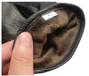 Butterme Luxury Ladies weichen Schaffell Lederhandschuhe mit Bowknot-Stich-Entwurf Fleece Futter PU Leder Fäustlinge -