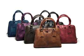 Bvane® Women Vollnarben-Leder Vintage Handtasche Schultertasche mittlere Reißverschluss Tote Handtasche 150228 -
