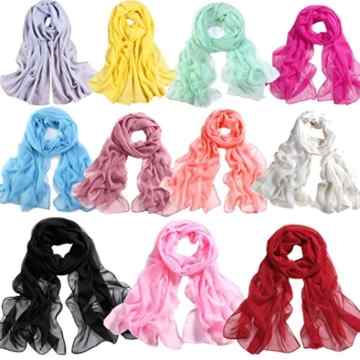 BZLine® Frauen lange weiche Wrap-Dame Shawl Chiffon- Schal, 160*50cm -