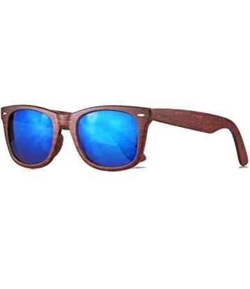 caripe Wayfarer Retro Nerd Sonnenbrille getönt + verspiegelt- viele Farben – W-g