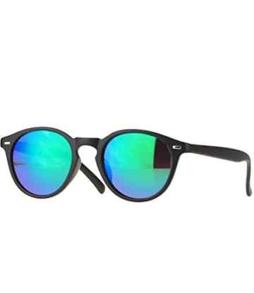 caripe Damen Herren Retro runde Vintage Sonnenbrille -
