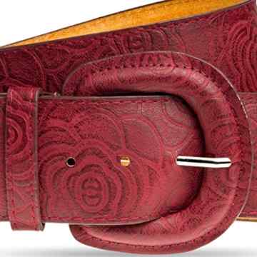 CASPAR GU295 Damen Breiter Gürtel / Taillengürtel mit großer Schnalle -