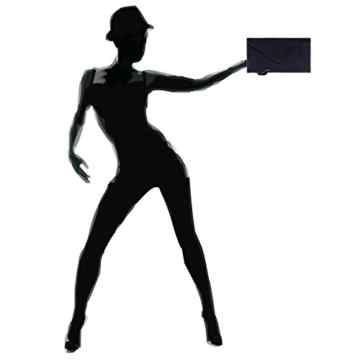 CASPAR TL708 Damen Wildleder Envelope Clutch -