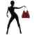 CASPAR TL757 Damen Wildleder Schultertasche -