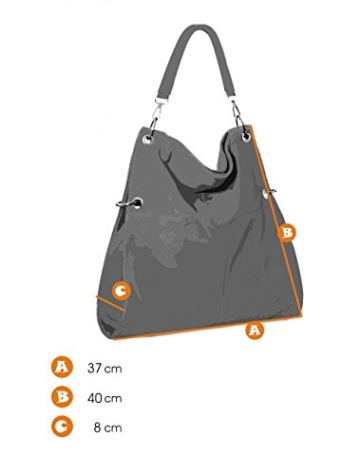 CASPAR TS561 Damen Multifunktions Schultertasche / Umhängetasche -