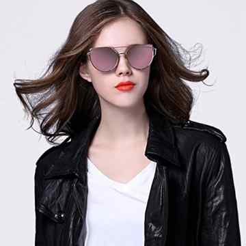 CGID Moderne Modische Spiegel Polarisierte Katzenauge Sonnenbrille Brille UV400 -
