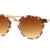 Cheapass Sonnenbrille Runde Gläser Schwarz Braun Leopard Animal Print Vintage Damen Herren -