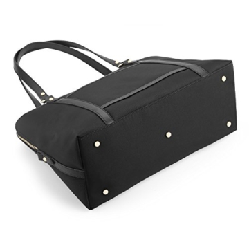CHICECO Reise Tasche Damen Shopper Aktentasche für 15,6 Zoll Laptops Bücher – Schwarz -