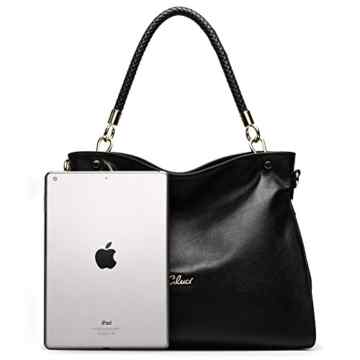 CLUCI Damen Ledertasche Schultertasche Umhängetasche Shopper Markentasche Tote Bag -