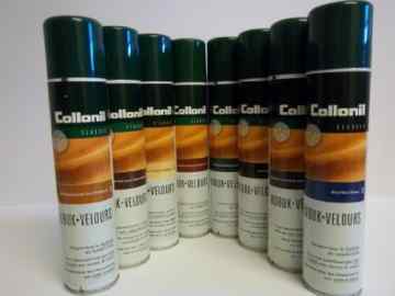 Collonil Nubuk Velours Spray Schuhpflege 200 ml Dunkelbraun -