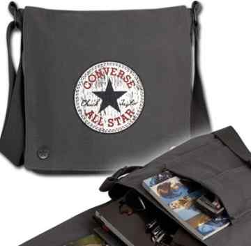 Converse Chuck Taylor All Star Tasche Color: Oil-Grey Grau Umhängetasche VINTAGE FORTUNE Schultertasche Charcoal Grau -