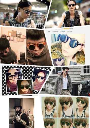 CoolChange Retro Sonnenbrille mit Flip Up Gläsern in Schwarz oder Leopard -