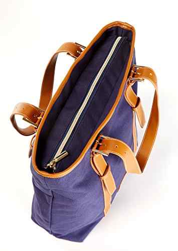 Created by mea – Canvas Shopper Damen Reisetasche – Handtasche Damen für die Arbeit, Schule und Uni. -