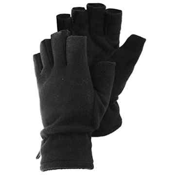 Damen Fleece-Handschuhe, fingerlos -