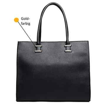 Damen Handtasche Damentasche Tragetasche Schultertasche aus K. Leder Groß -