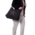 Damen Handtasche Tasche mit Stern aus Canvas mit Leder ist Langlebiger reißfester robust Kombination extra lange Henkel für die Schulter Schultertasche Umhängetasche Henkeltasche -
