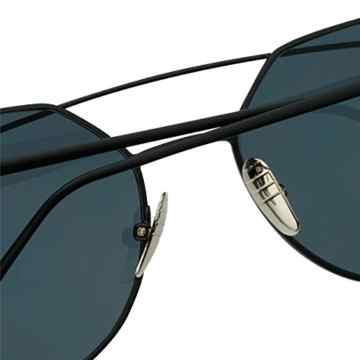 Damen Mode Polarisierte Katzenauge Sonnenbrille UV400 reflektierenden verspiegelte Linse Brille (Schwarz) -