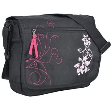 Daniel Ray Umhängetasche DIN A4 Messenger Bag – Hibiskus Flowers Farbauswahl -