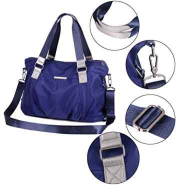 DCCN Damentasche wasserabweisend Nylon Handtasche Schultertasche mit Große Kapazität 42*30*13cm -