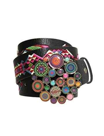 Desigual Damen Gürtel Cint_Chapon Xl Wild Rose -