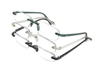 Edison & King Lesebrille – klassisch randlose Brille mit Entspiegelung und Härtung – verschiedene Farben und Stärken -