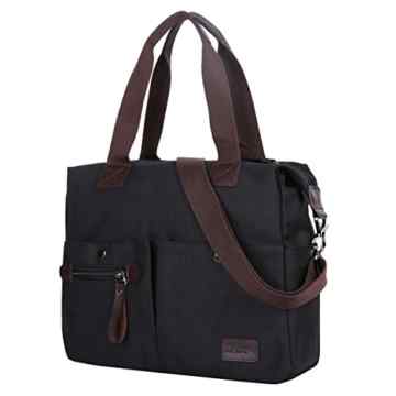Eshow Damen Canvas Reise Täglich Schultertasche Handtasche Taschen Umhängetasche Shopper -