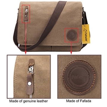 Fafada Herren Retro Canvas Freizeit Schultertasche Umhängetasche Handtasche Schultasche Messenger Bag Unitasche -