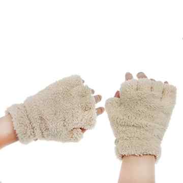 FakeFace® Winter Süße Pfote Fingerlose Handschuhe Fäustlinge Wärmehaltung -