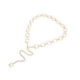 feine dekorative Taillenkette/Fell Pullover Metall Taille Ketten/ mit einem Kleid Gürtel -