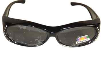 Figuretta Sonnen-Überbrille Straßdesign UV400 Polarisiert für Brillenträger Polbrille -