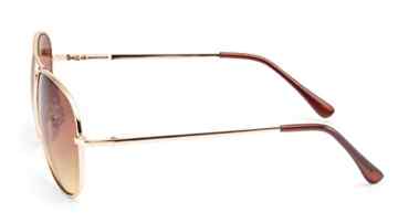 Filtral Pilotenbrille | Sonnenbrille Damen aus Metall in Gold mit Federbügelscharnier | Fliegerbrille verspiegelt Flash Mirror, Verlaufstönung F3011507 -