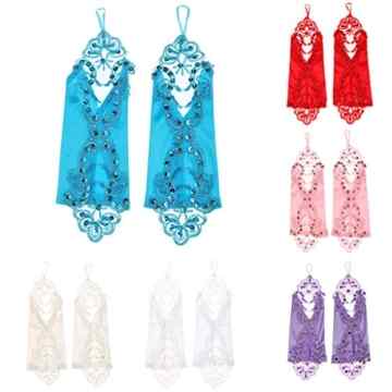 Fingerlose Braut Handschuhe Spitzenstulpen Bridal Armband Brautschmuck -