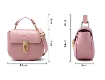 FOLLOWUS Damen Mode Leder Umhängetasche Mini Schulter Messenger Handtasche -