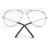 Forepin® Jahrgang Pilotflieger Brille Pilot Metallrahmen Sonnenbrille Klare Linse Gläser -