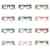 Forepin® Unisex klare Linse Brille Augen Durchsichtig Gläser Wechselgläser Nerdbrille Brillenfassungen -