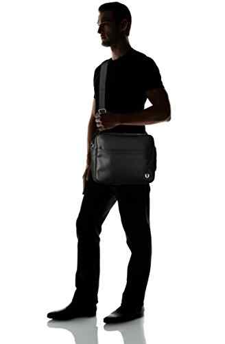 Fred Perry Pique Texture Herren Schultertasche Schwarz -