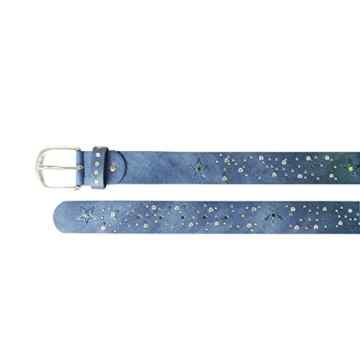 Glamexx24 Damen Nieten Gürtel Stern Muster mit Strass Stein Jeansgürtel im Vintage Style GU20170201 -