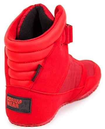 Gorilla Wear Bodybuilding Schuhe High Tops Schwarz und Rot -