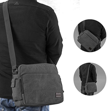 GSTEK Messenger Tasche Kuriertasche Umhängetasche Messenger Bag, Unisex Casual Vintage Stoff Rucksack -