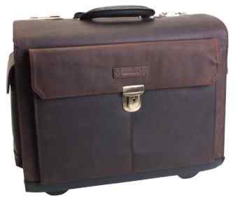 Harold’s Antik Pilotentrolley Leder 45 cm Laptopfach -