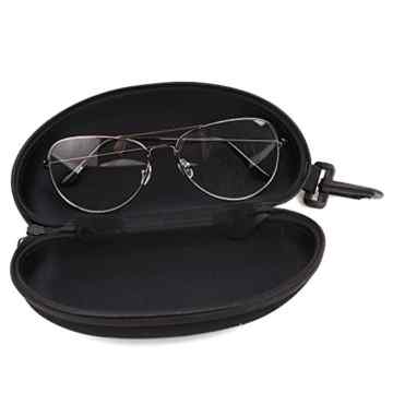 HENGSONG Klassische Brille Metallgestell Brillenfassung Vintage Pilot Brille Dekobrillen -